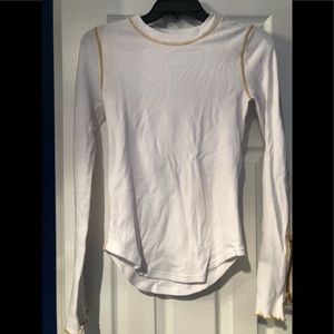 Free People Henley with zippered sleeves